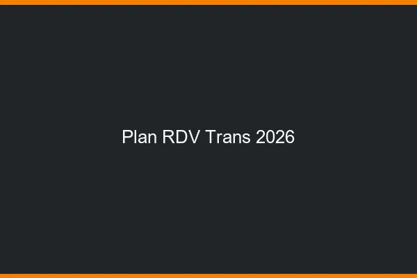 Plan RDV trans 2026