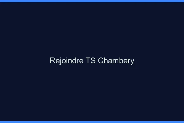 Rejoindre TS Chambéry