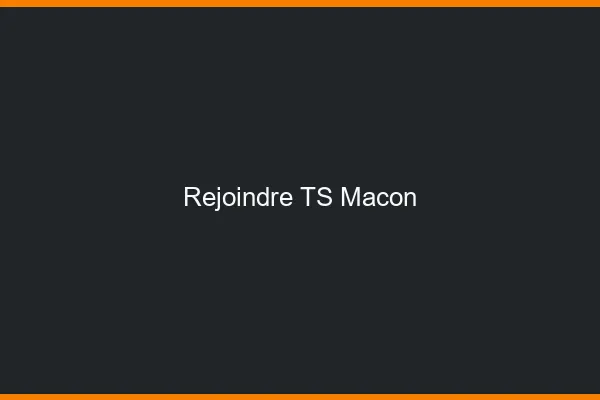 Rejoindre TS Mâcon