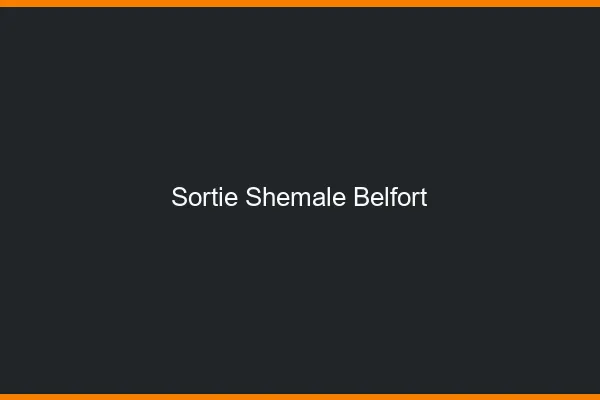 Sortie shemale Belfort