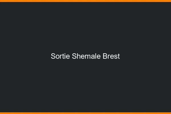 Sortie shemale Brest