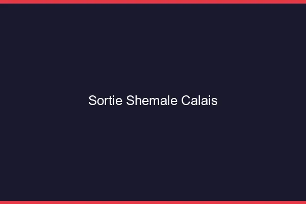 Sortie shemale Calais