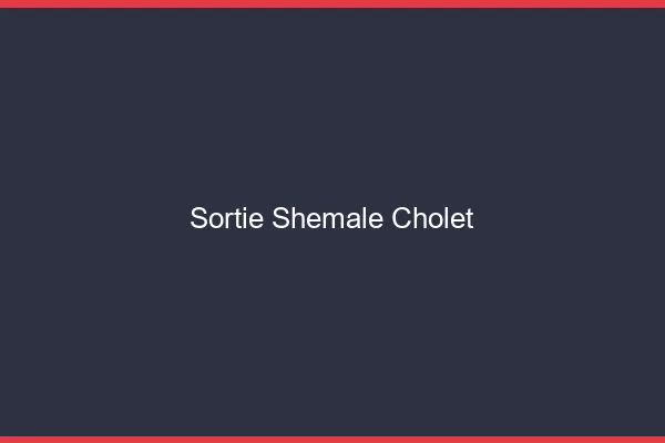 Sortie shemale Cholet