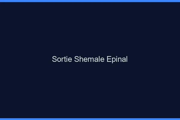 Sortie shemale Épinal