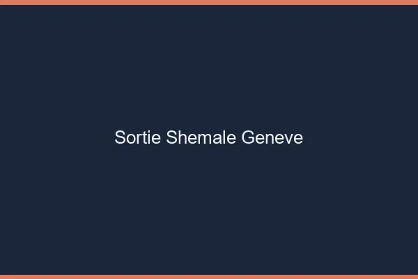 Sortie shemale Genève