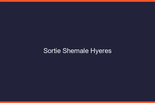 Sortie shemale Hyères