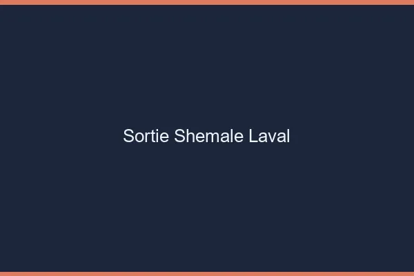Sortie shemale Laval