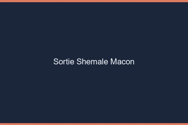 Sortie shemale Mâcon