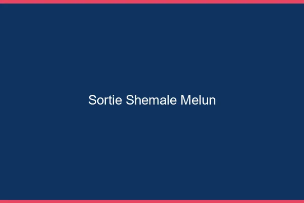 Sortie shemale Melun