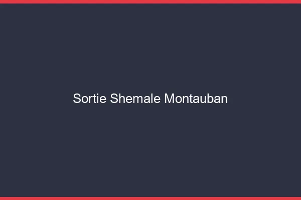 Sortie shemale Montauban