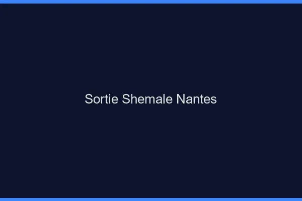 Sortie shemale Nantes