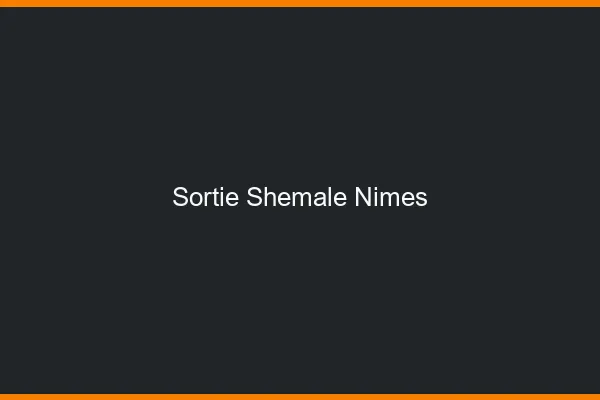 Sortie shemale Nîmes