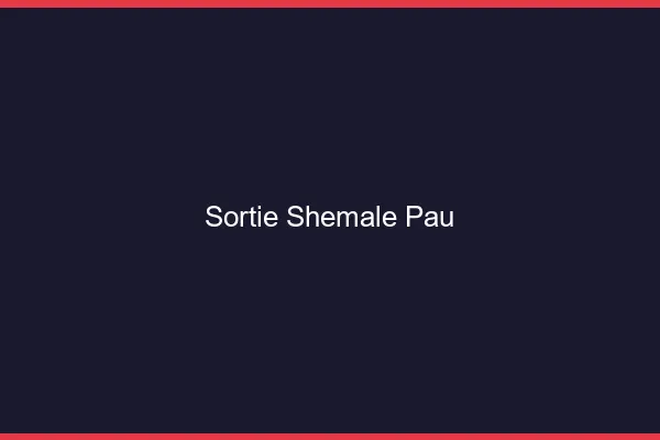 Sortie shemale Pau