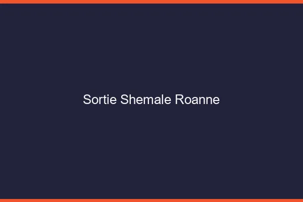 Sortie shemale Roanne