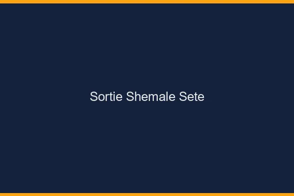 Sortie shemale Sète