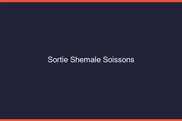 Sortie shemale Soissons