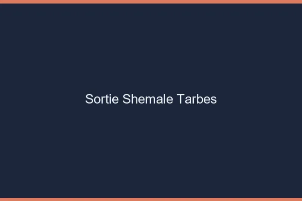 Sortie shemale Tarbes