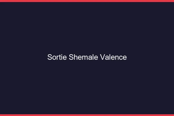 Sortie shemale Valence