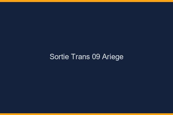 Sortie trans 09 ariège