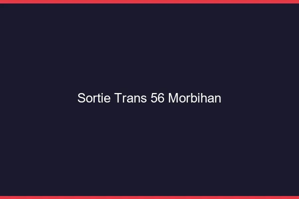 Sortie trans 56 morbihan