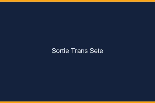 Sortie trans Sète