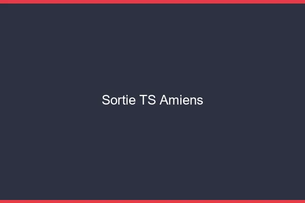 Sortie TS Amiens