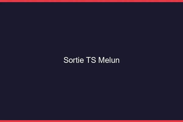 Sortie TS Melun