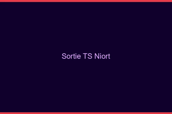 Sortie TS Niort