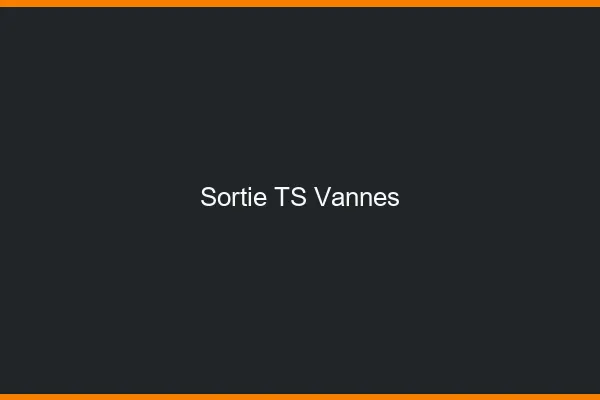 Sortie TS Vannes