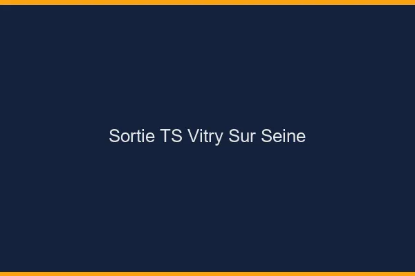 Sortie TS Vitry-sur-Seine