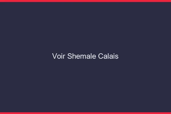 Voir shemale Calais