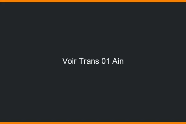 Voir trans 01 ain