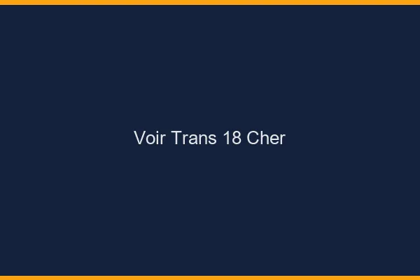 Voir trans 18 cher