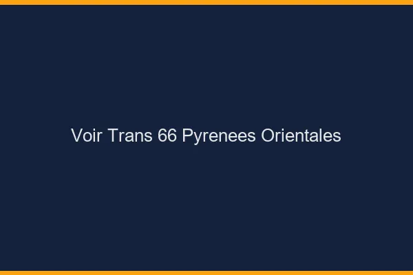 Voir trans 66 pyrénées-orientales
