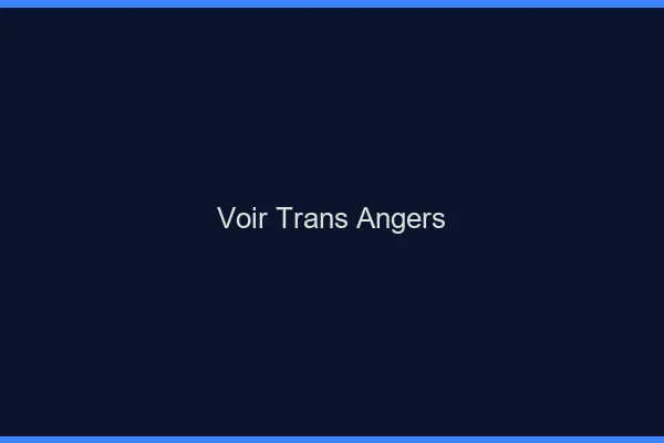 Voir trans Angers
