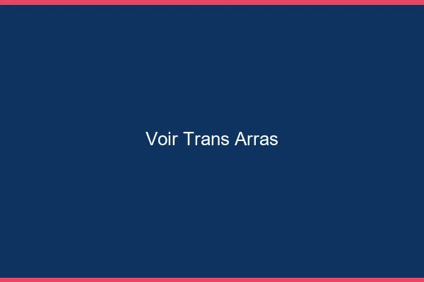 Voir trans Arras