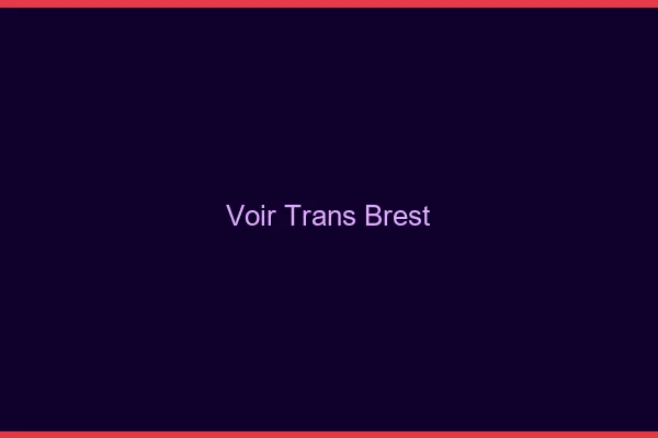 Voir trans Brest