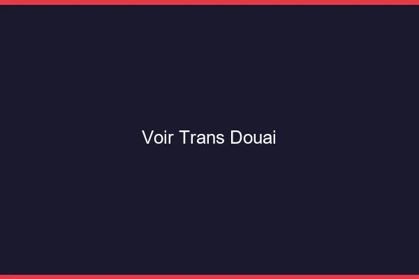 Voir trans Douai