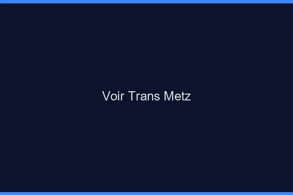 Voir trans Metz