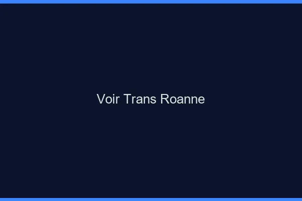 Voir trans Roanne