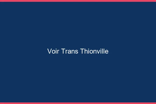 Voir trans Thionville