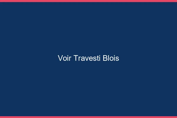 Voir travesti Blois