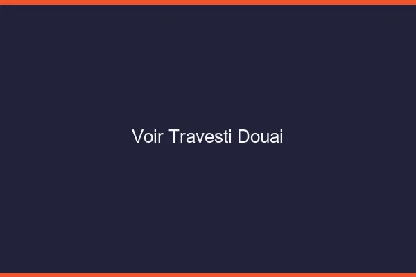 Voir travesti Douai
