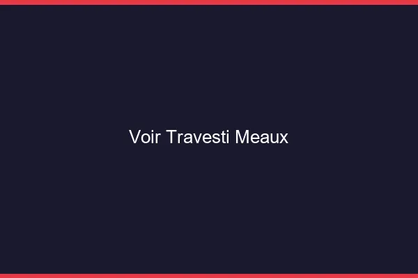 Voir travesti Meaux