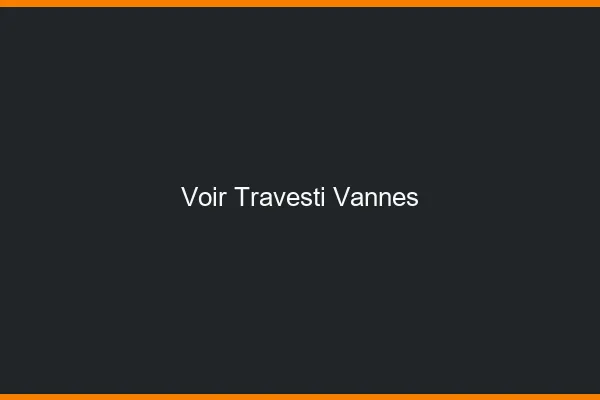 Voir travesti Vannes