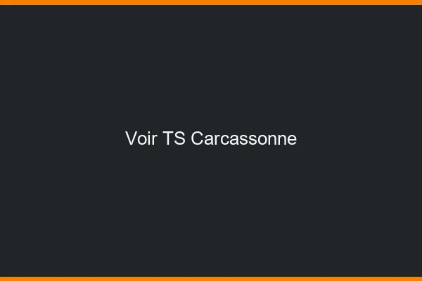 Voir TS Carcassonne