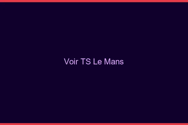 Voir TS le mans
