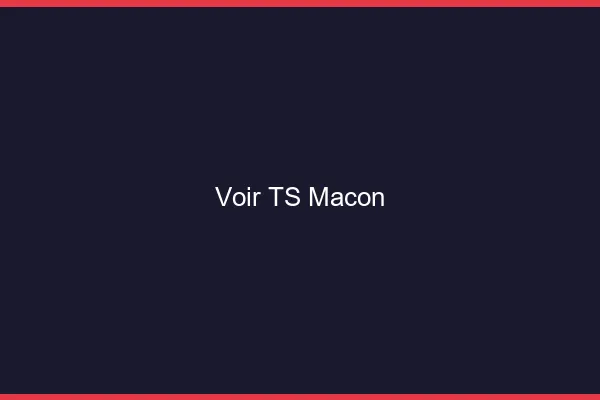 Voir TS Mâcon