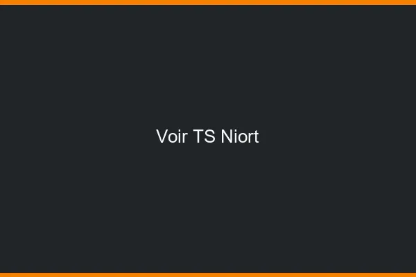Voir TS Niort