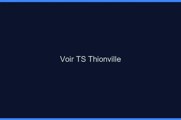 Voir TS Thionville